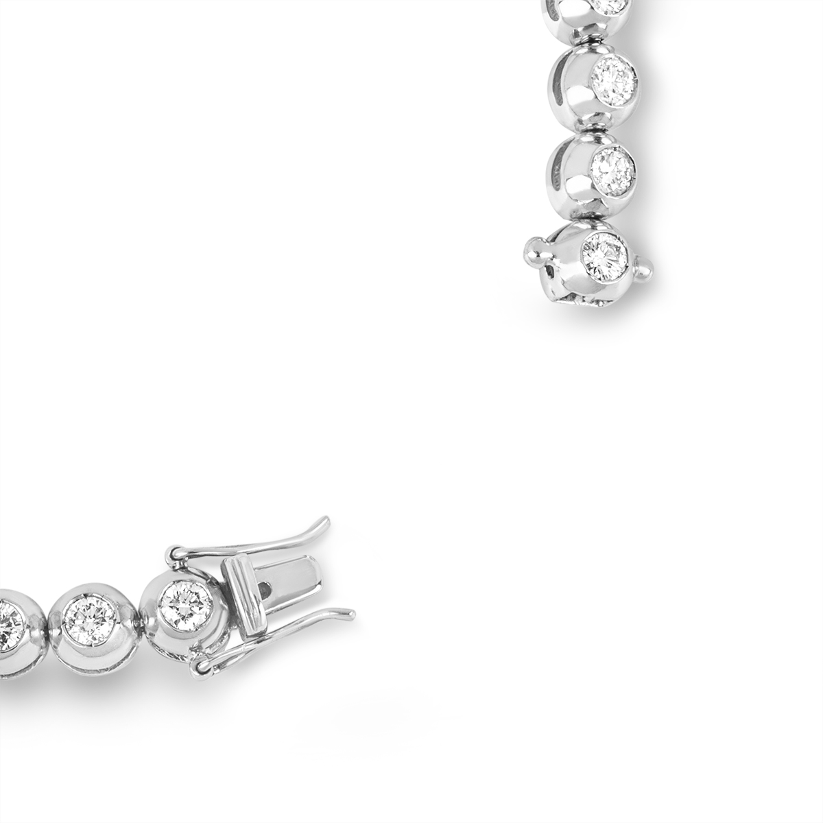 White Gold Diamond Line Bracelet 2.74ct